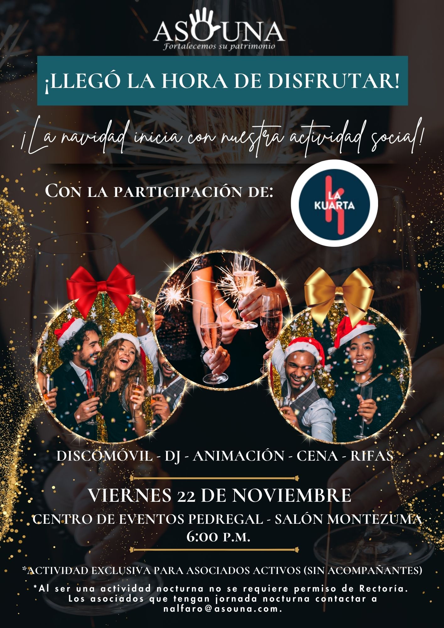 Post de Instagram invitación fiesta navidad moderno rojo (1)